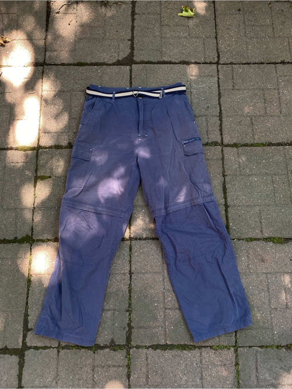 Men's Blue Cargo vintage hiking pants